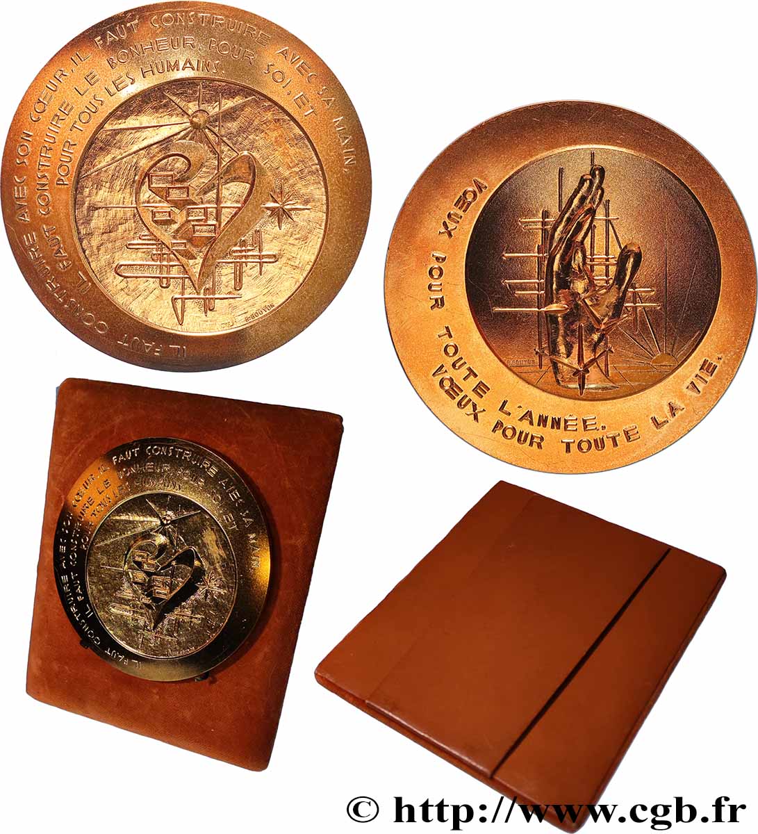 CINQUIÈME RÉPUBLIQUE Médaille, Voeux pour toute l’année SUP