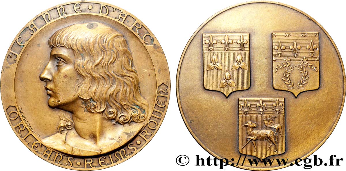 DRITTE FRANZOSISCHE REPUBLIK Médaille, Jeanne d’Arc SS