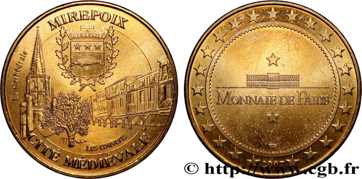 TOURISTIC MEDALS Médaille touristique, Cité médiévale de Mirepoix VZ