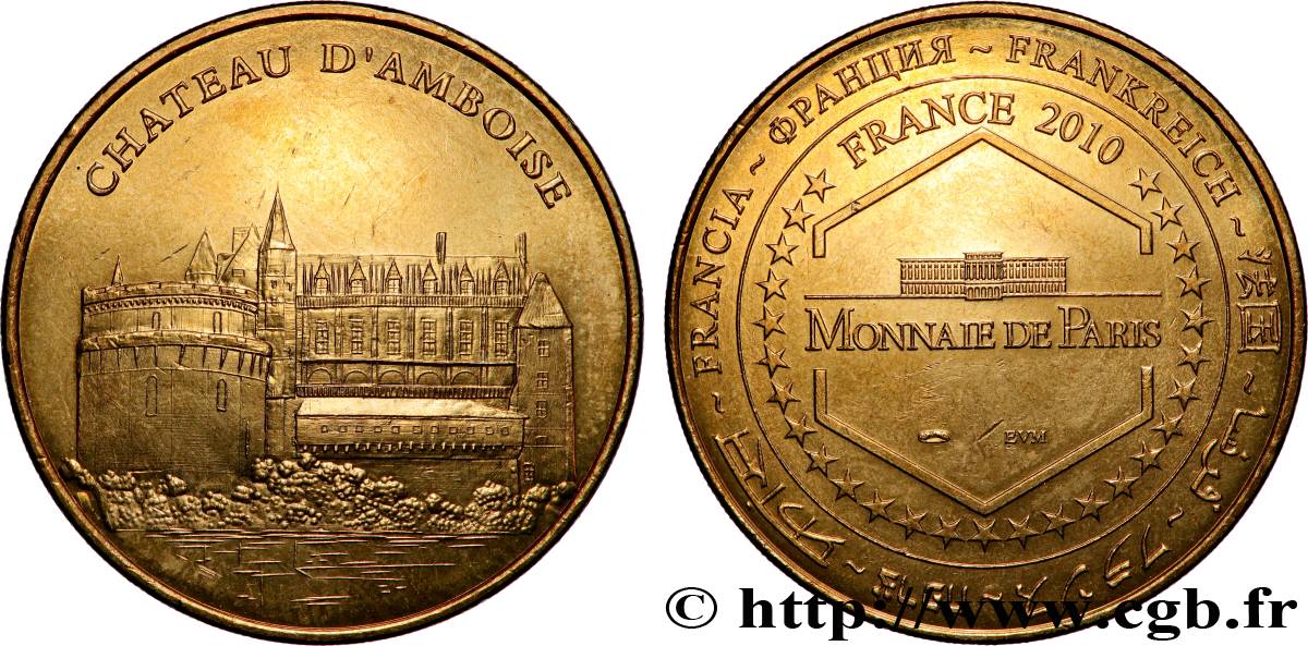 TOURISTIC MEDALS Médaille touristique, Château d’Amboise EBC
