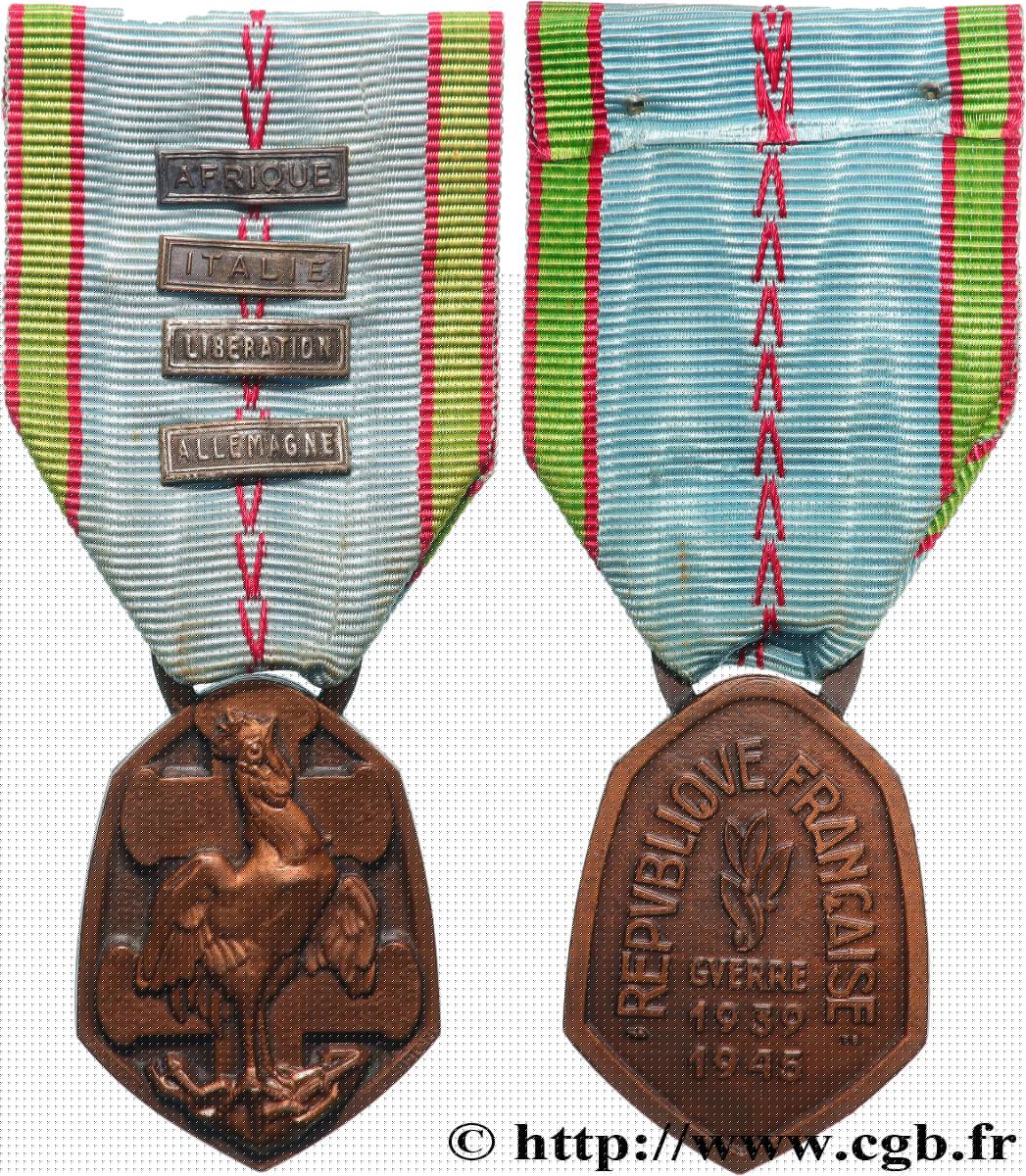 GOUVERNEMENT PROVISOIRE DE LA RÉPUBLIQUE FRANÇAISE Médaille commémorative française de la guerre 1939-1945 SUP