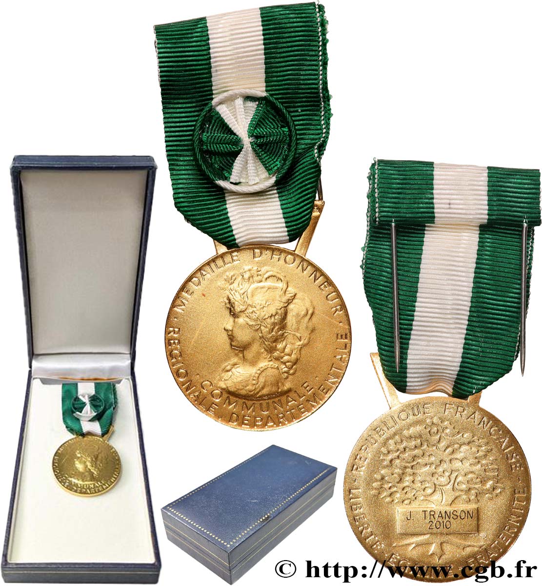 CINQUIÈME RÉPUBLIQUE Médaille d’Honneur communale, régionale, départementale, Vermeil SUP