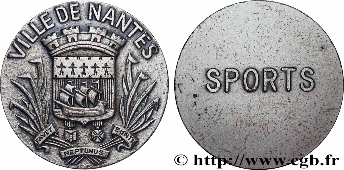 CINQUIÈME RÉPUBLIQUE Médaille, Sports TTB