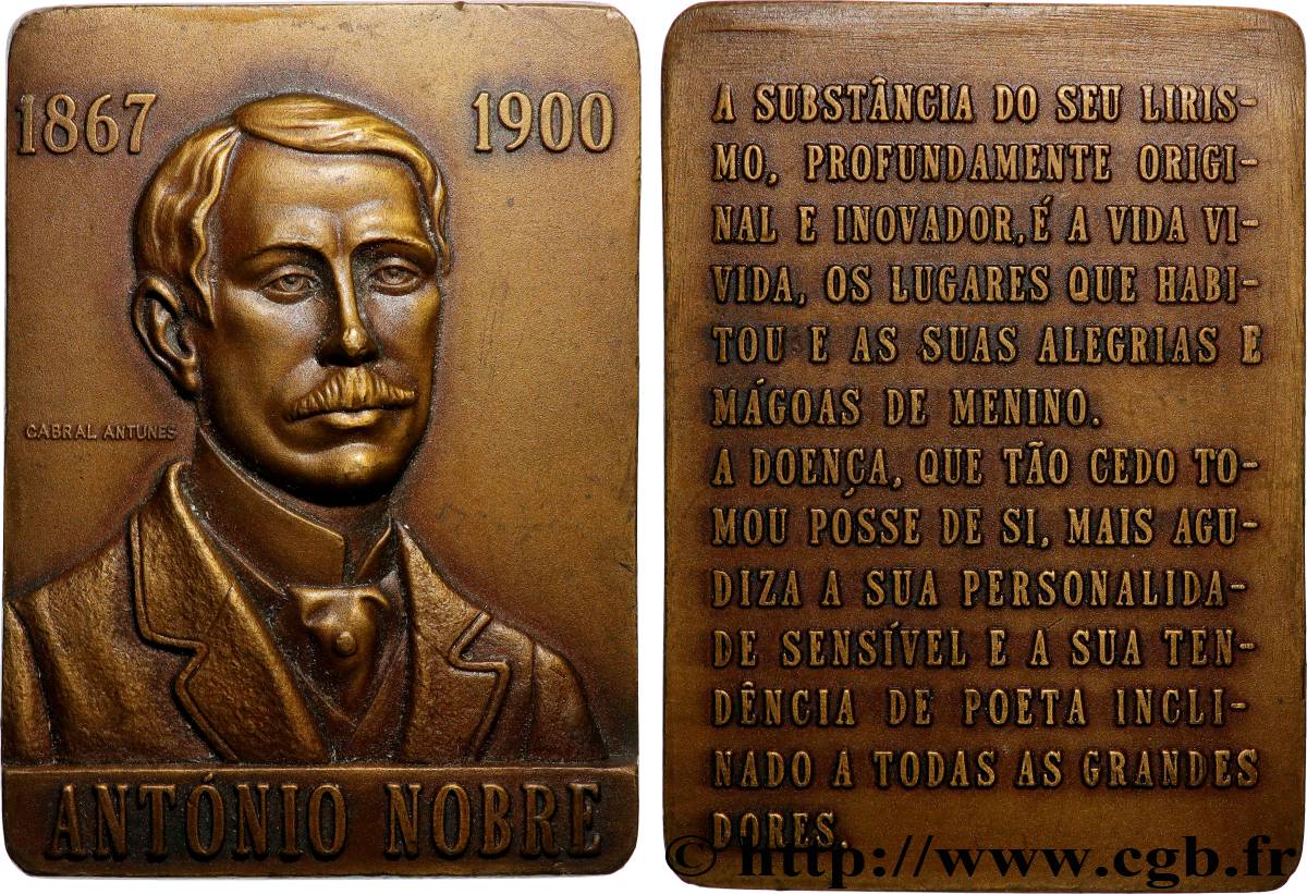 PORTUGAL Plaquette, António Nobre fVZ