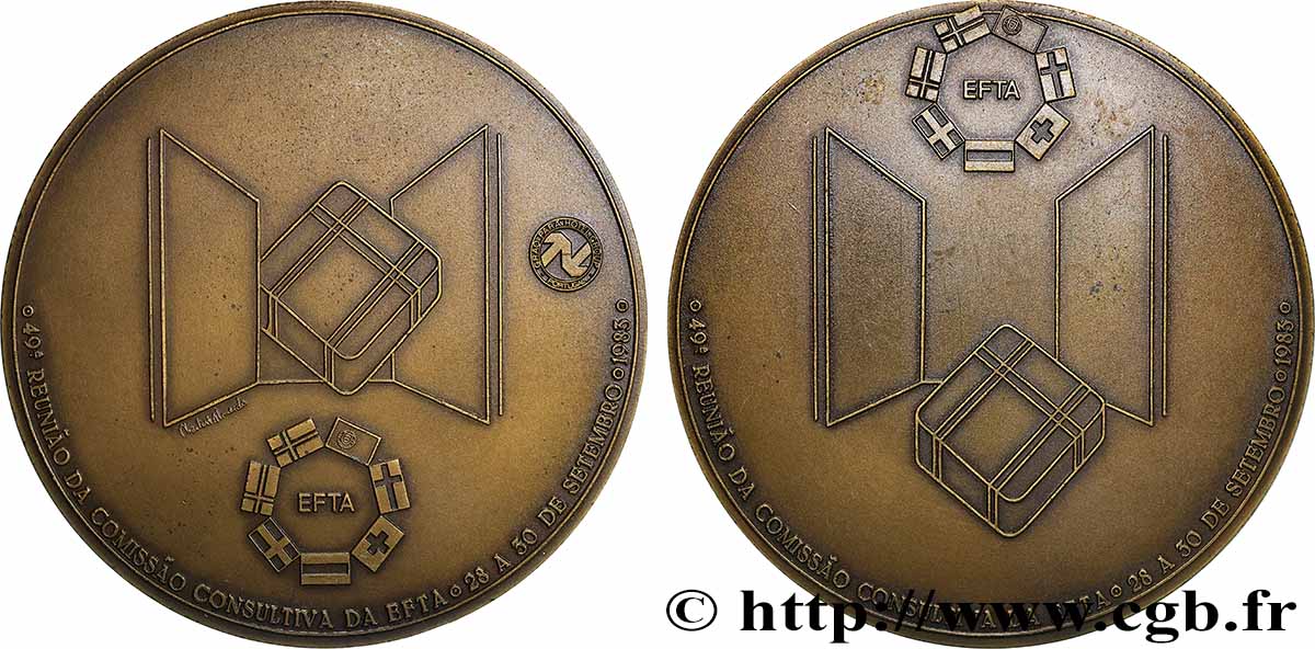 PORTUGAL Médaille, Association européenne de libre-échange, n°57 AU