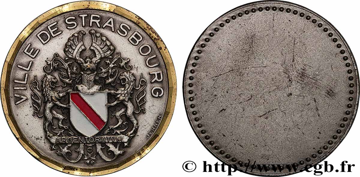 VILLES ET MAIRIES Médaille, Strasbourg AU