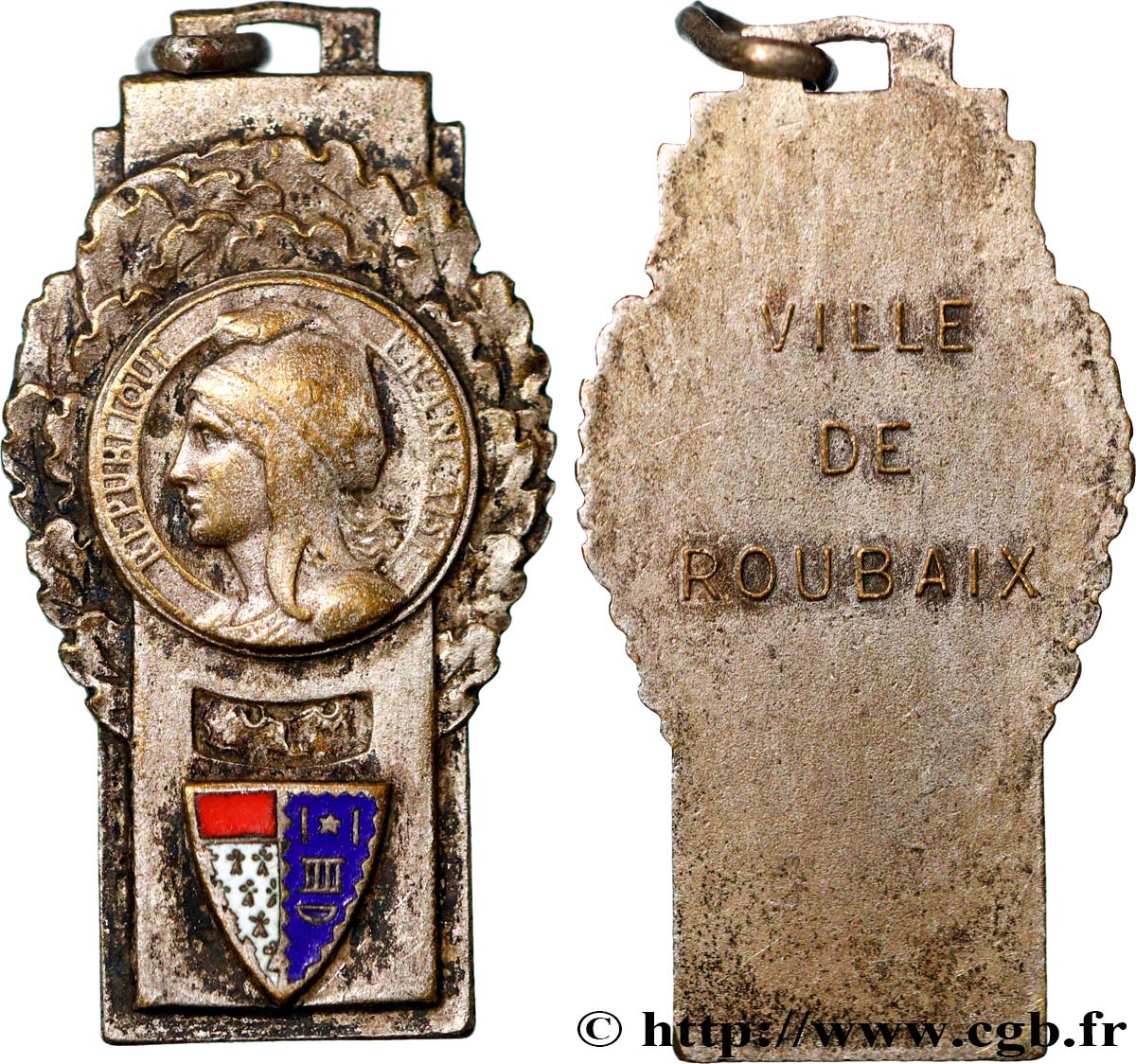 VILLES ET MAIRIES Plaquette, Ville de Roubaix XF