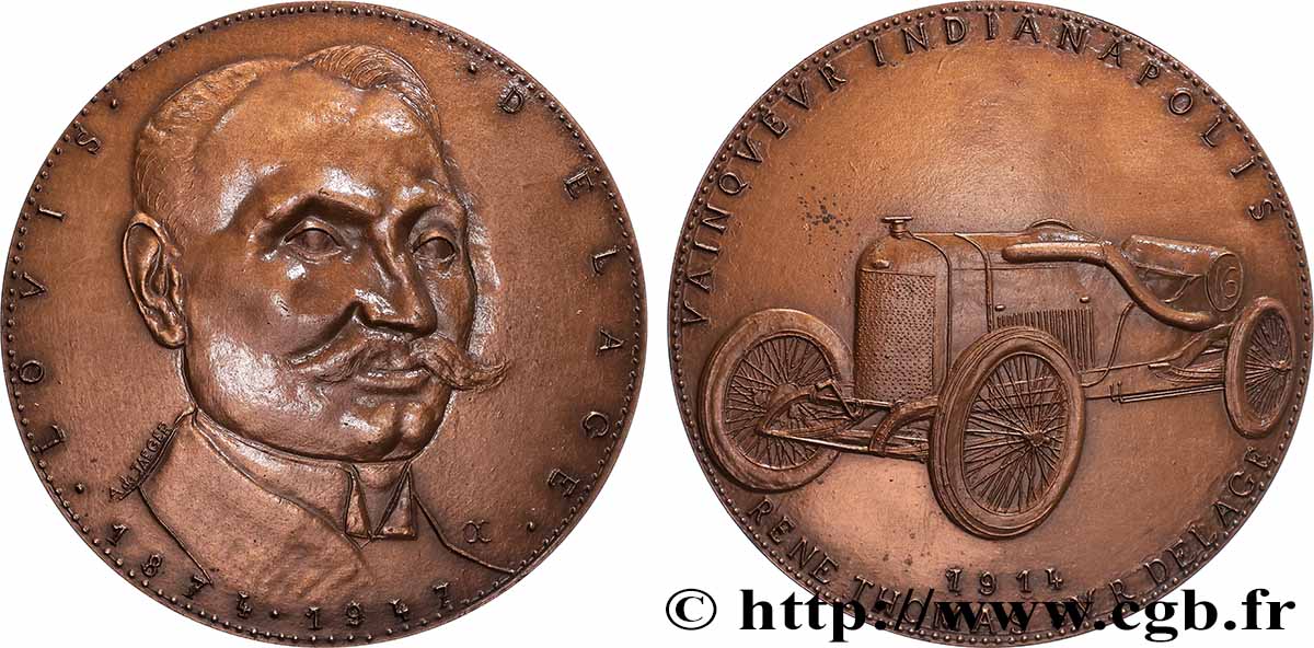 CINQUIÈME RÉPUBLIQUE Médaille, Louis Delage SUP