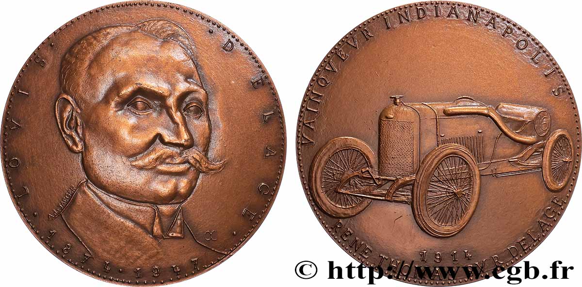 CINQUIÈME RÉPUBLIQUE Médaille, Louis Delage SPL