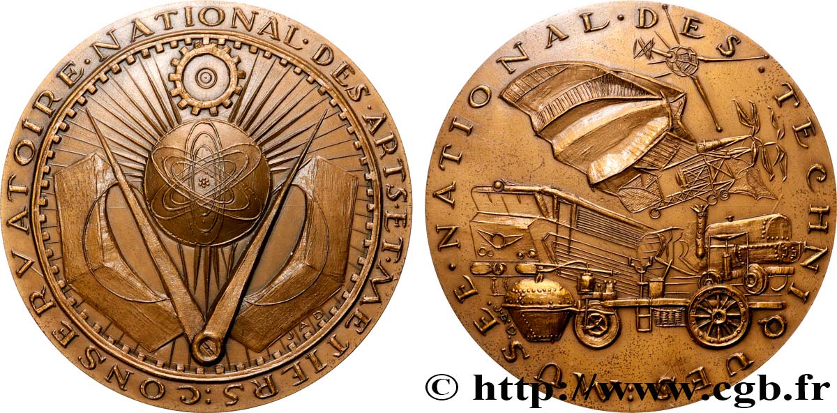 CINQUIÈME RÉPUBLIQUE Médaille, Conservatoire national des arts et métiers SUP/TTB+