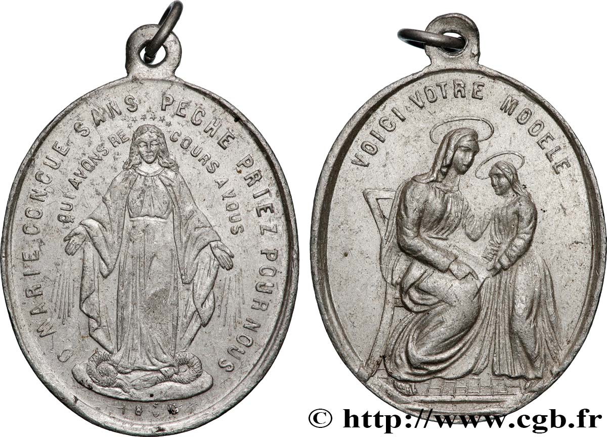 MÉDAILLES RELIGIEUSES Médaille, Vierge Marie XF