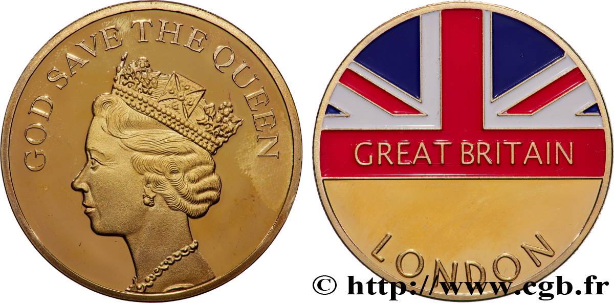 GROSSBRITANNIEN  - ELIZABETH II. Médaille, Que Dieu protège le Roi VZ
