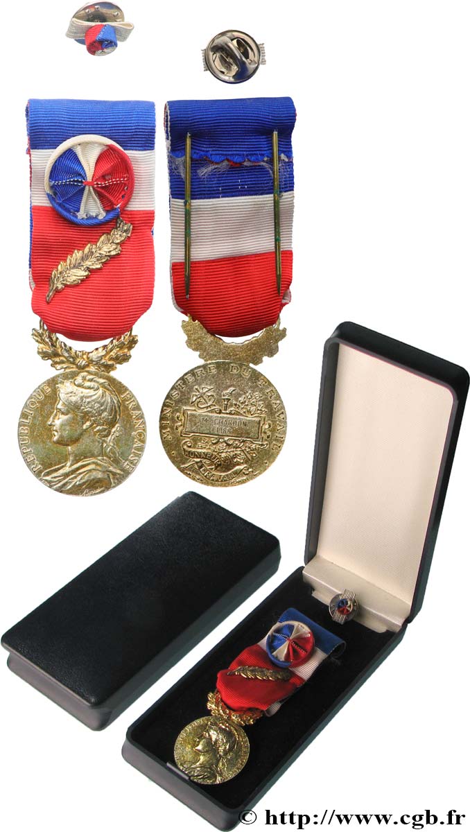 CINQUIÈME RÉPUBLIQUE Médaille d’honneur du Travail, Ministère du Travail TTB+