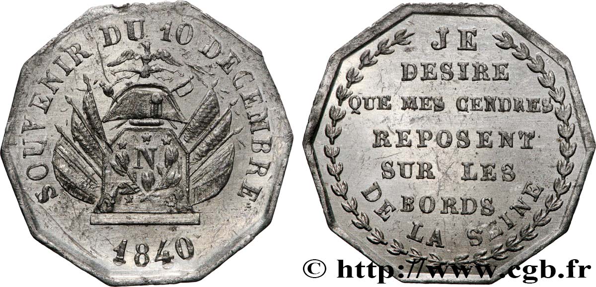 LOUIS-PHILIPPE Ier Médaille, Souvenir du 10 décembre TTB+