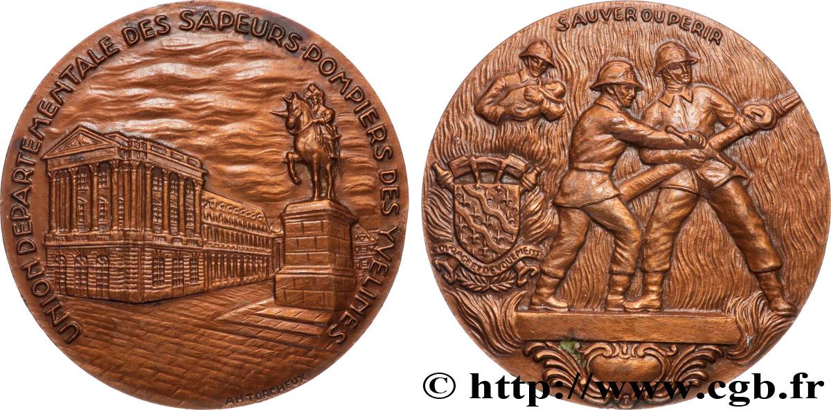 V REPUBLIC Médaille, Union départementale des sapeurs-pompiers des Yvelines AU