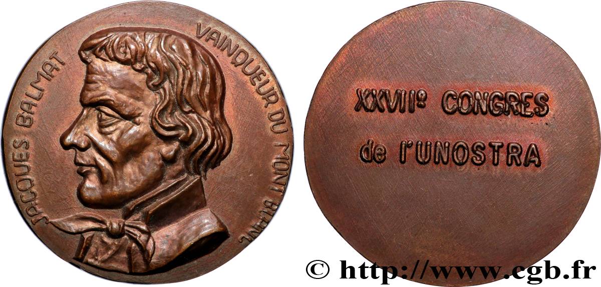 PERSONNAGES DIVERS Médaille,Jacques Balmat TTB+