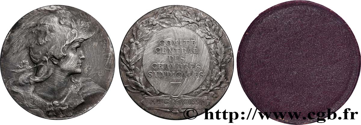 ASSOCIATIONS PROFESSIONNELLES - SYNDICATS Médaille, Comité central des chambres syndicales TB+