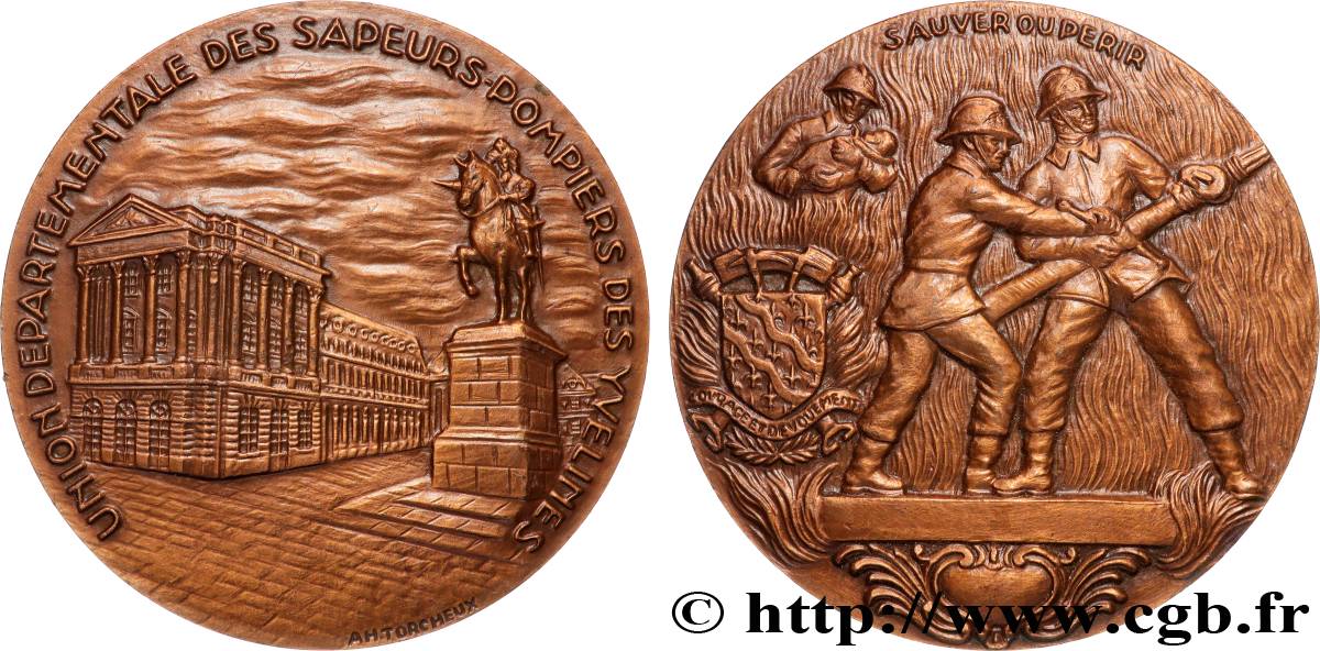 CINQUIÈME RÉPUBLIQUE Médaille, Union départementale des sapeurs-pompiers des Yvelines SUP