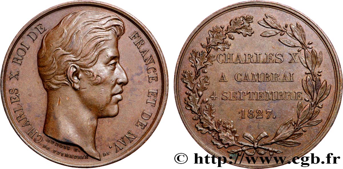 CHARLES X Médaille, Visite camp de Saint Omer AU