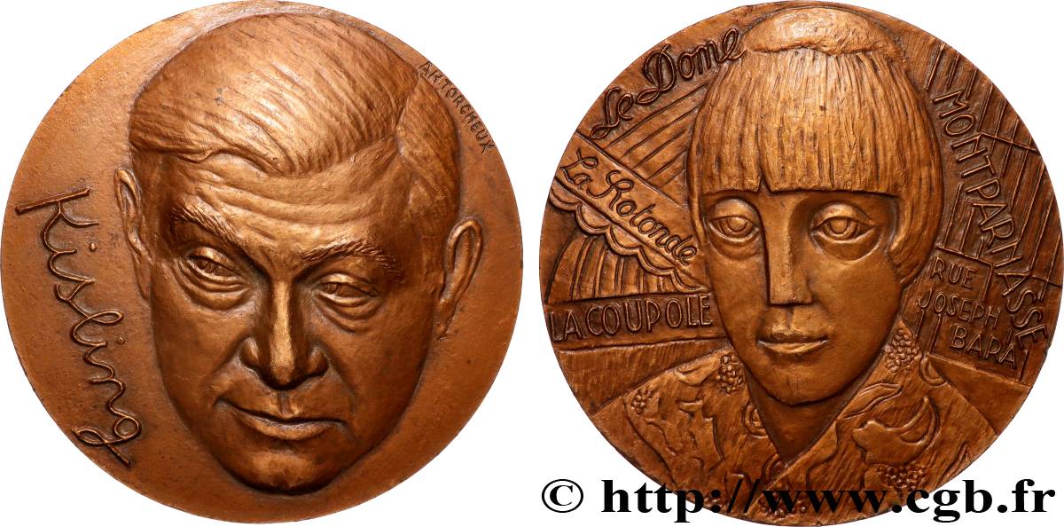 CINQUIÈME RÉPUBLIQUE Médaille, Moïse Kisling SUP