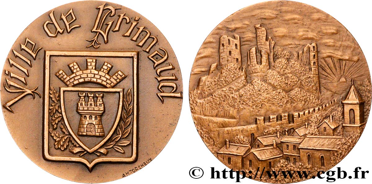 FUNFTE FRANZOSISCHE REPUBLIK Médaille, Ville de Grimaldi VZ