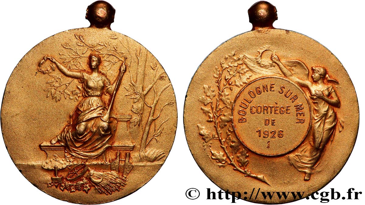 TROISIÈME RÉPUBLIQUE Médaille, Cortège TTB+