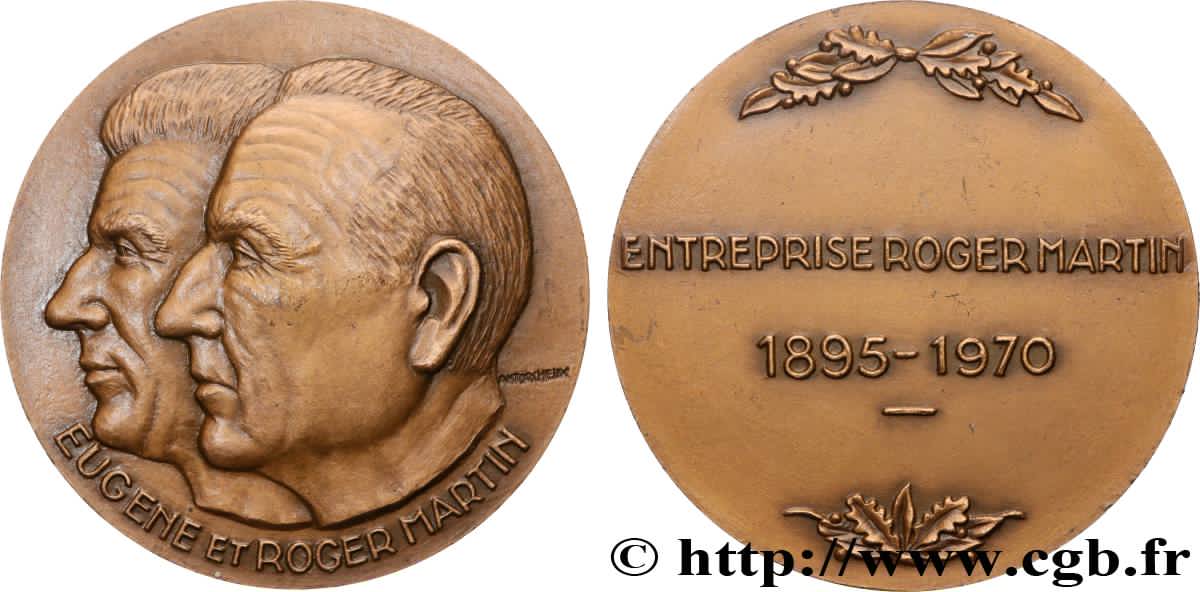 QUINTA REPUBBLICA FRANCESE Médaille, Eugène et Roger Martin SPL