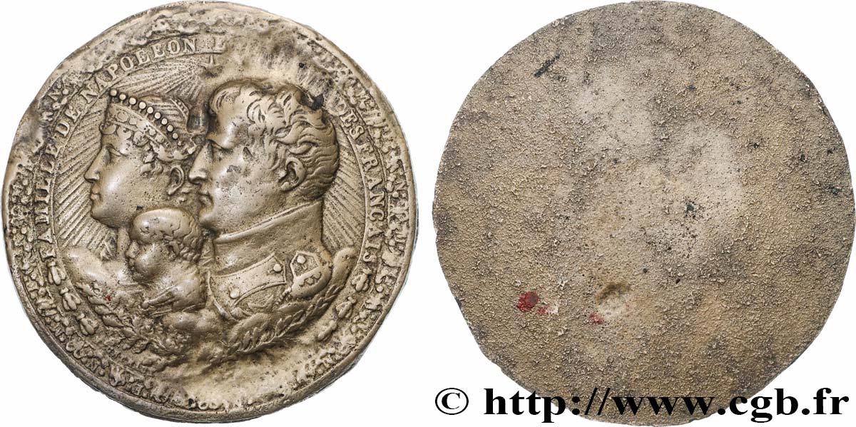 LES CENT-JOURS Médaille, Reproduction, Famille de Napoléon,  TTB