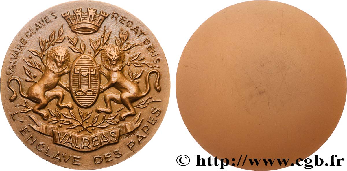 V REPUBLIC Médaille, L’enclave des papes AU