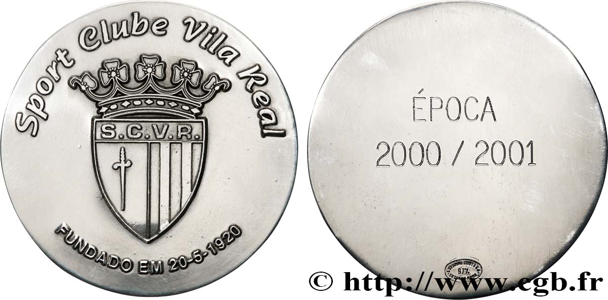 PORTUGAL Médaille, Sport Clube Vila Real TTB+