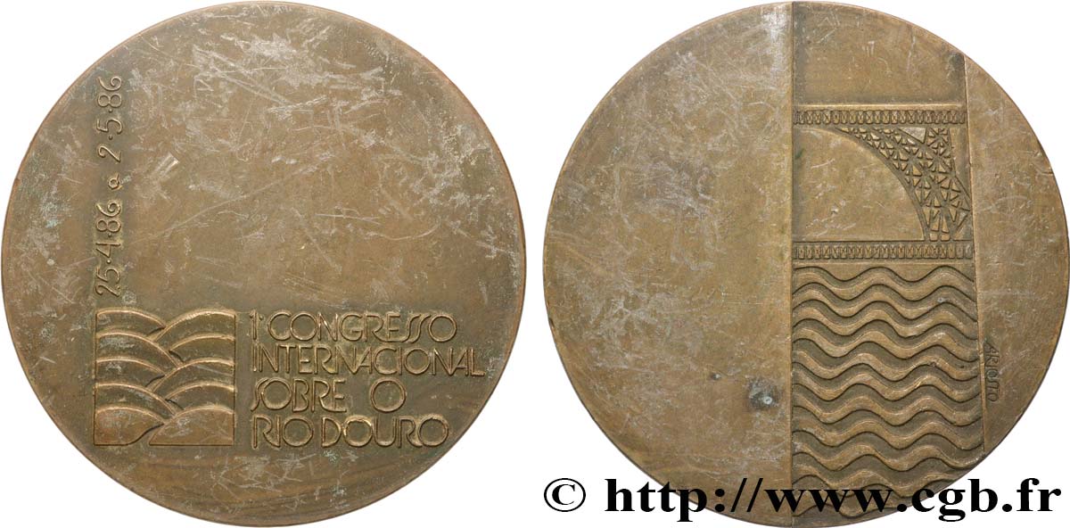 PORTUGAL Médaille, 1e congrès international sur le fleuve Douro, n°175 TTB+