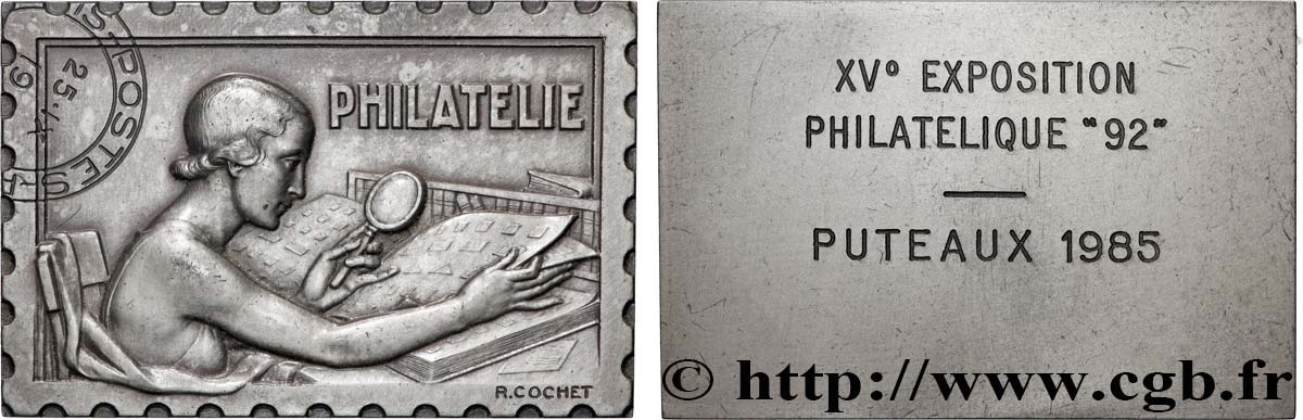 CINQUIÈME RÉPUBLIQUE Plaquette, Philatélie, XVe exposition philatélique TTB+