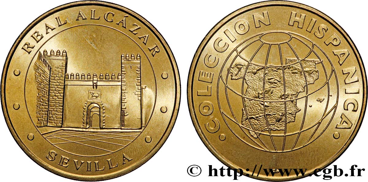 TOURISTIC MEDALS Médaille, Alcazar de Séville AU