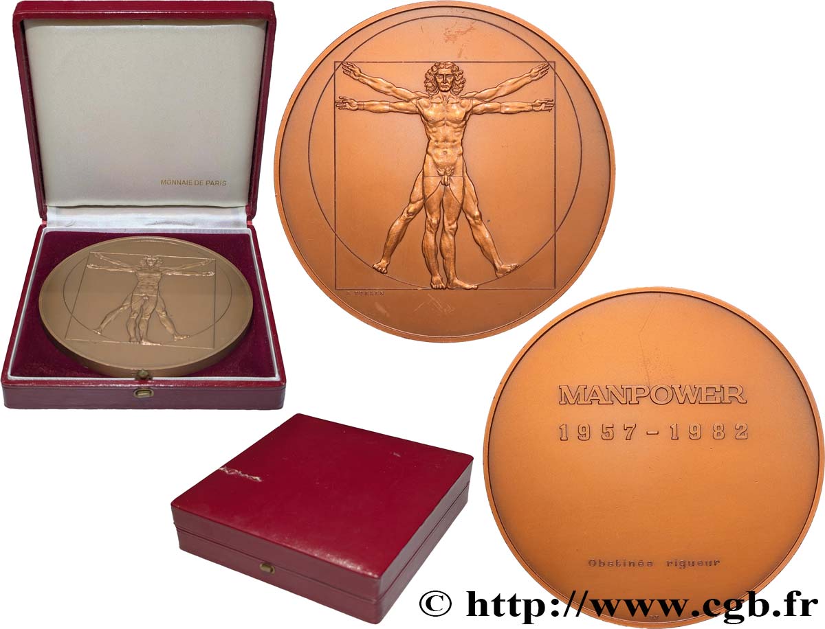 CINQUIÈME RÉPUBLIQUE Médaille, Manpower SUP
