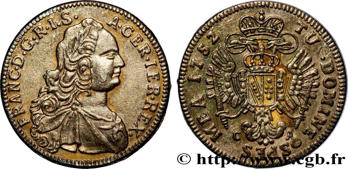 AUTRICHE - TYROL - FRANÇOIS Ier DE LORRAINE Médaille, Reproduction du Ducat d’or fVZ