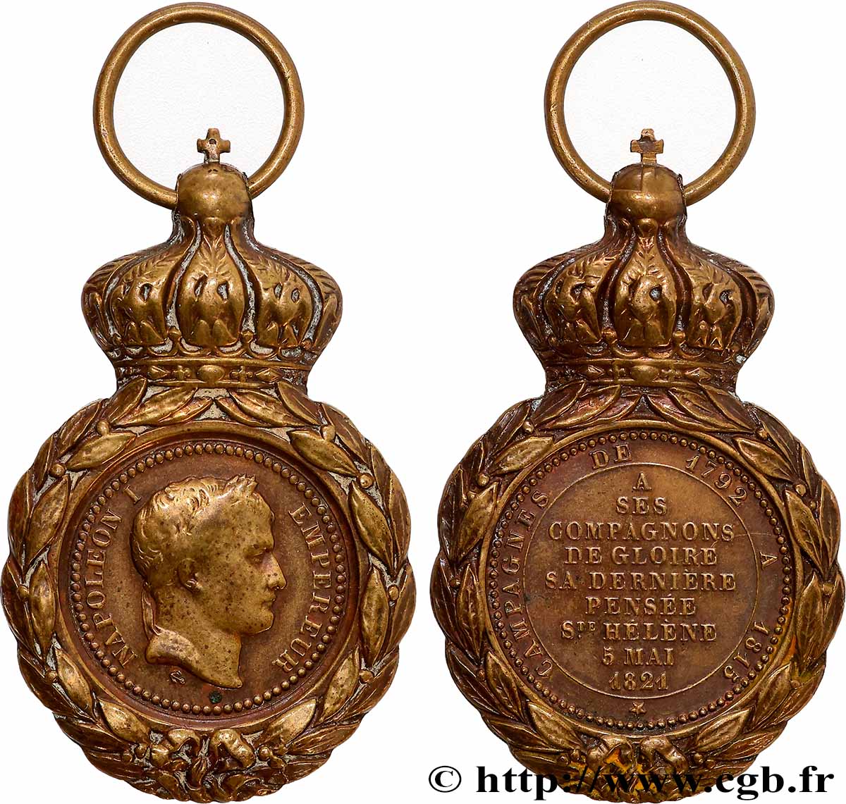 PREMIER EMPIRE / FIRST FRENCH EMPIRE Médaille de Sainte-Hélène AU