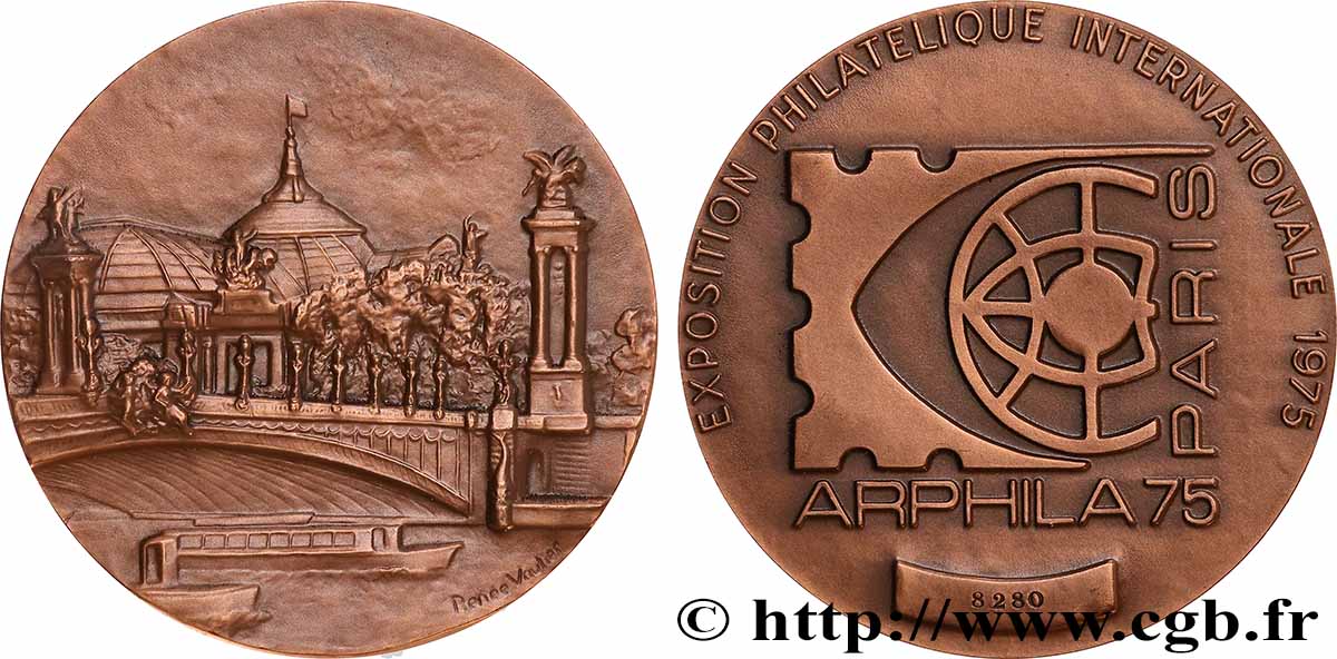 CINQUIÈME RÉPUBLIQUE Médaille, Exposition philatélique internationale SUP