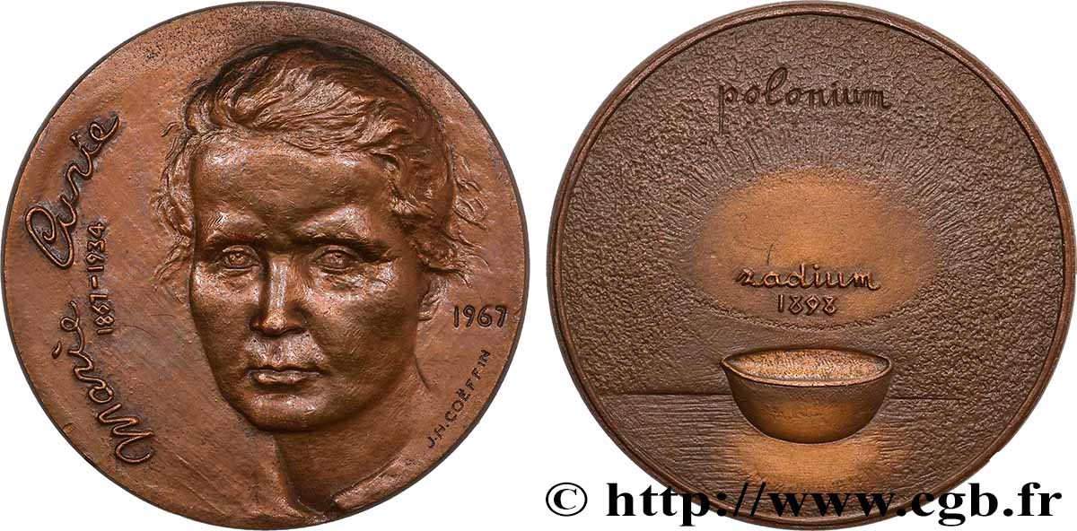 SCIENCE & SCIENTIFIC Médaille, Marie Curie AU