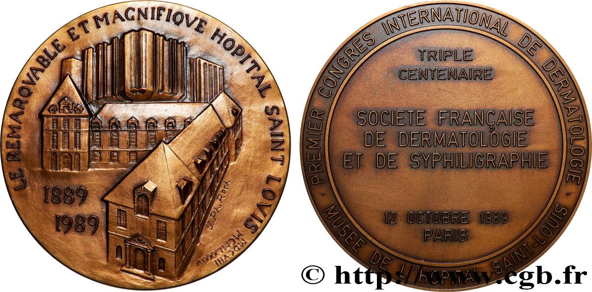 V REPUBLIC Médaille, Premier congrès international de dermatologie AU