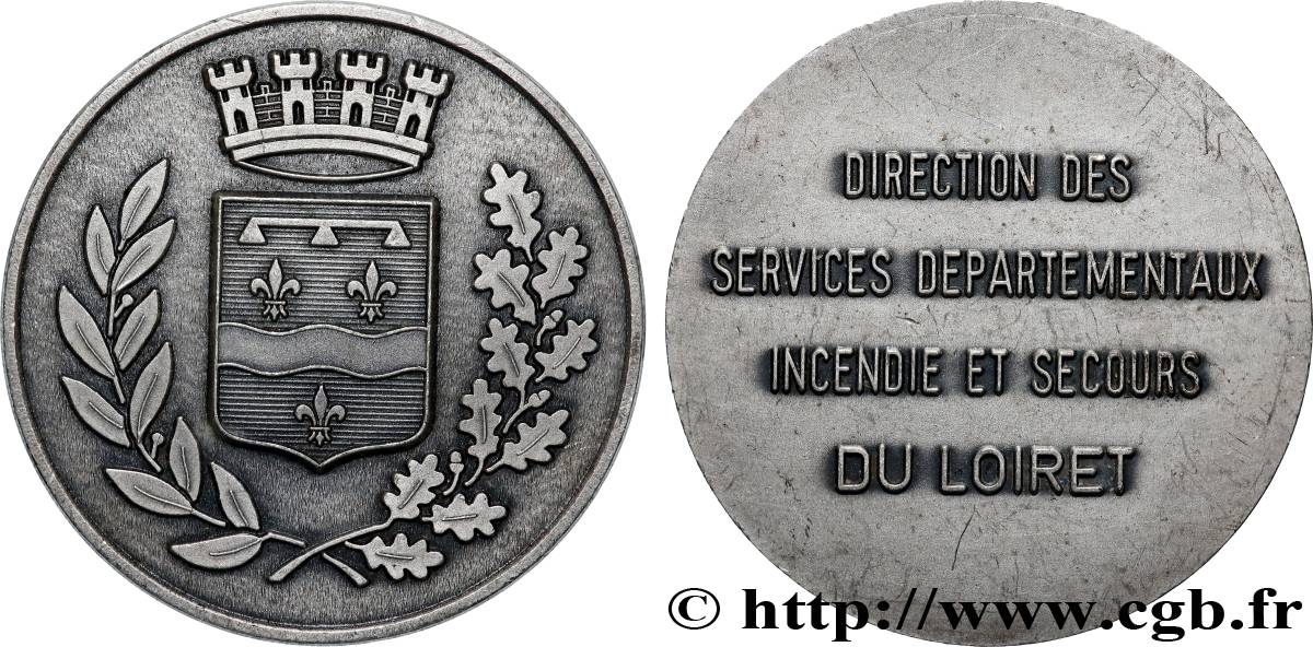 VILLES ET MAIRIES Médaille, Direction des services départementaux incendie et secours  TTB+