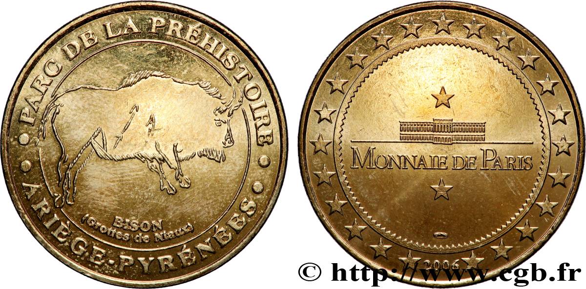MÉDAILLES TOURISTIQUES Médaille touristique, Parc de la préhistoire, Ariège-Pyrénées TTB+