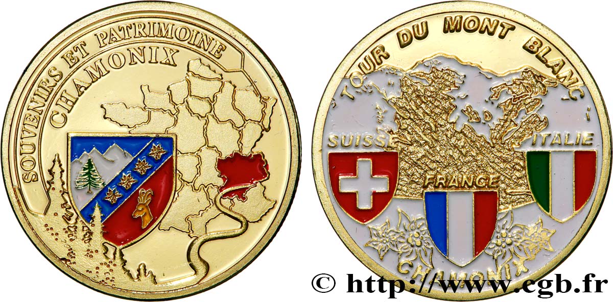 TOURISTIC MEDALS Médaille, Tour du Mont Blanc AU