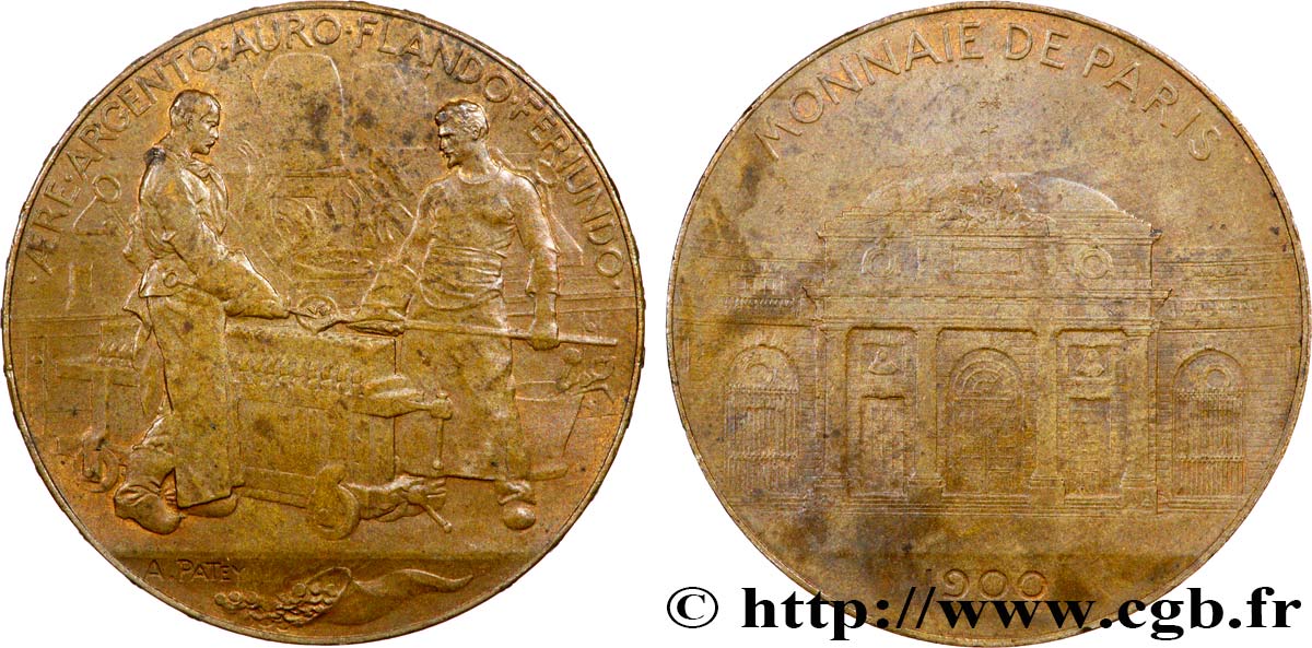 III REPUBLIC Médaille, Souvenir de la Monnaie de Paris XF