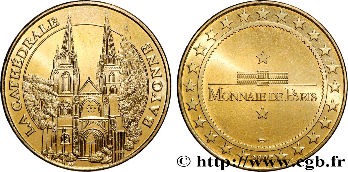 TOURISTIC MEDALS Médaille touristique, Cathédrale de Bayonne AU