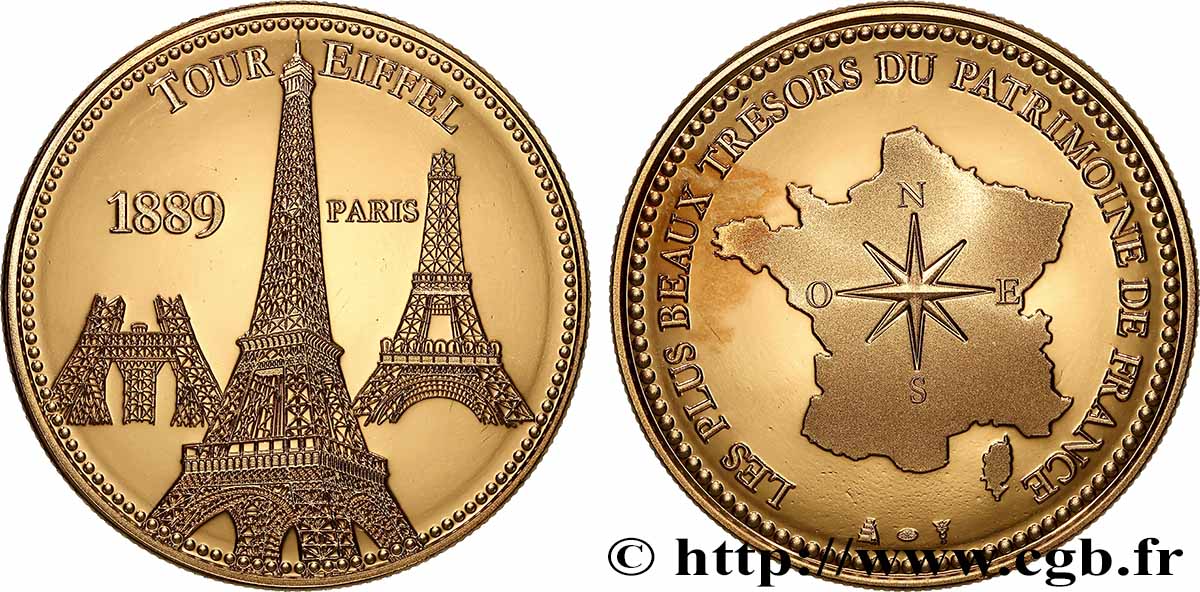 MONUMENTS ET HISTOIRE Médaille, Tour Eiffel SPL