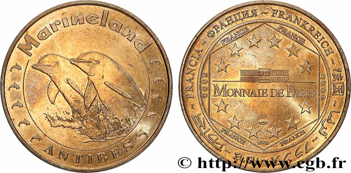 TOURISTIC MEDALS Médaille touristique, Marineland d Antibes AU