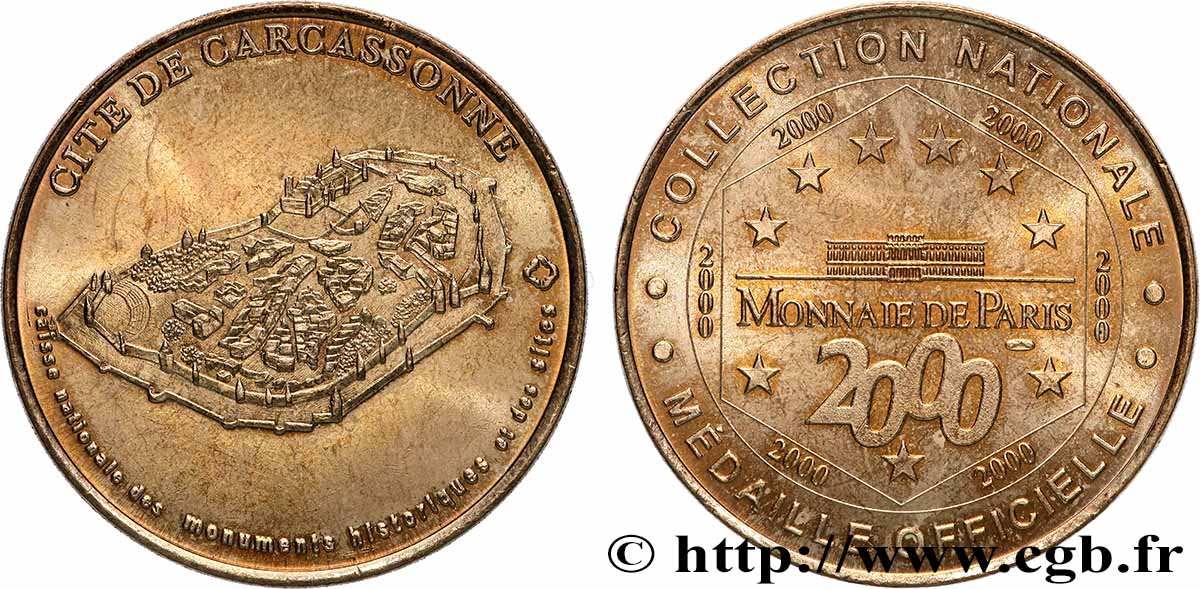 TOURISTIC MEDALS Médaille touristique, Basilique Saint Nazaire, Carcassonne AU