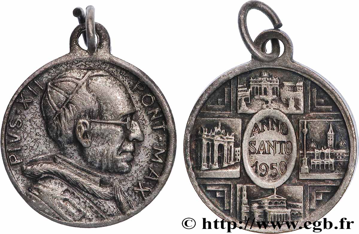 VATICAN - PIE XII (Eugenio Pacelli) Médaille, Année sainte TTB+