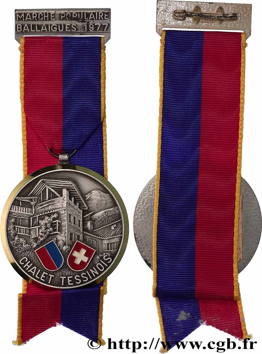 SUISSE - CANTON DE VAUD Médaille, Marche populaire AU