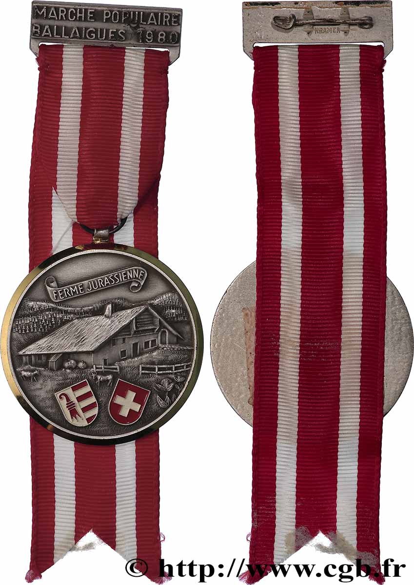SUISSE - CANTON DE VAUD Médaille, Marche populaire AU